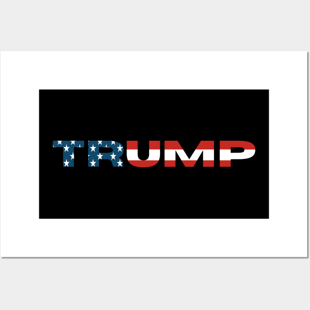 Trump American Flag Wall Art by DesignsbyBryant